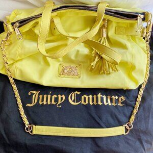 New Vintage Juicy Couture Yellow Nylon Lauryn Bag